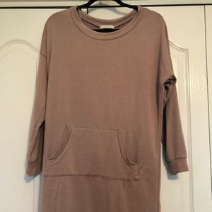 Mauve Sweatshirt Dress